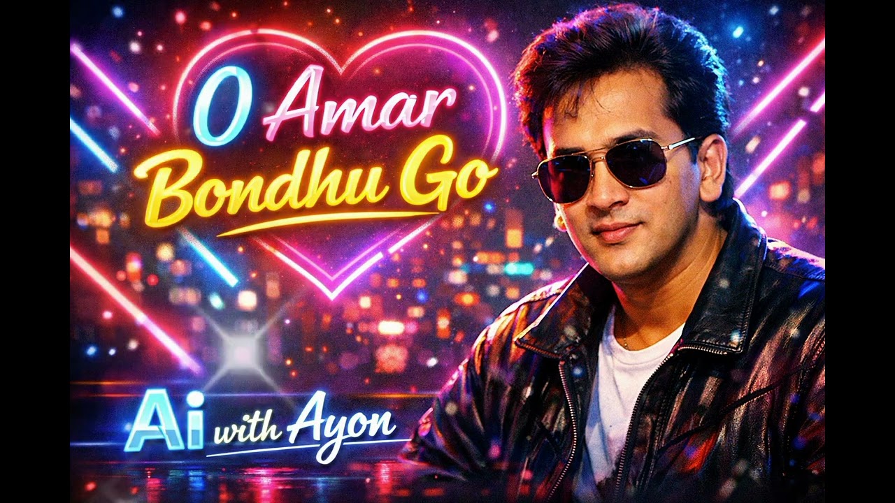Salman Shah Tribute – O Amar Bondhu Go | Ai with Ayon