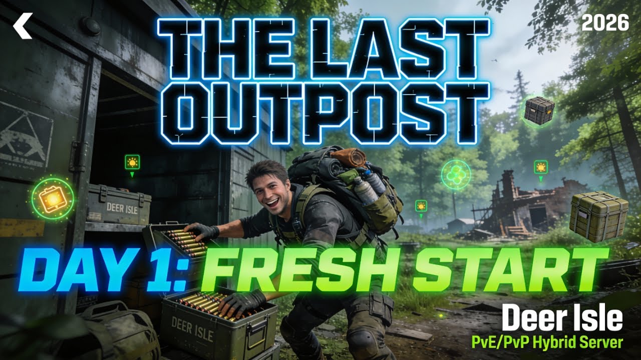 THE LAST OUTPOST | DAY 1: FRESH START | Looting & Base Building [LIVE]