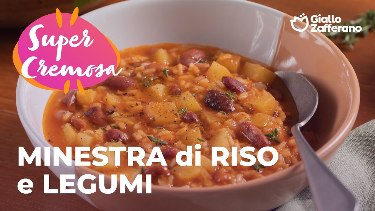MINESTRA di LEGUMI e RISO...CREMOSA e AVVOLGENTE😍🌿🥔