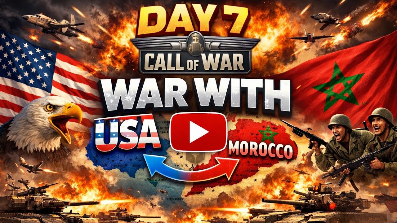 День 7 ВОЙНА! 🇺🇸 США против 🇲🇦 Марокко | Масштабное сражение в Call of War