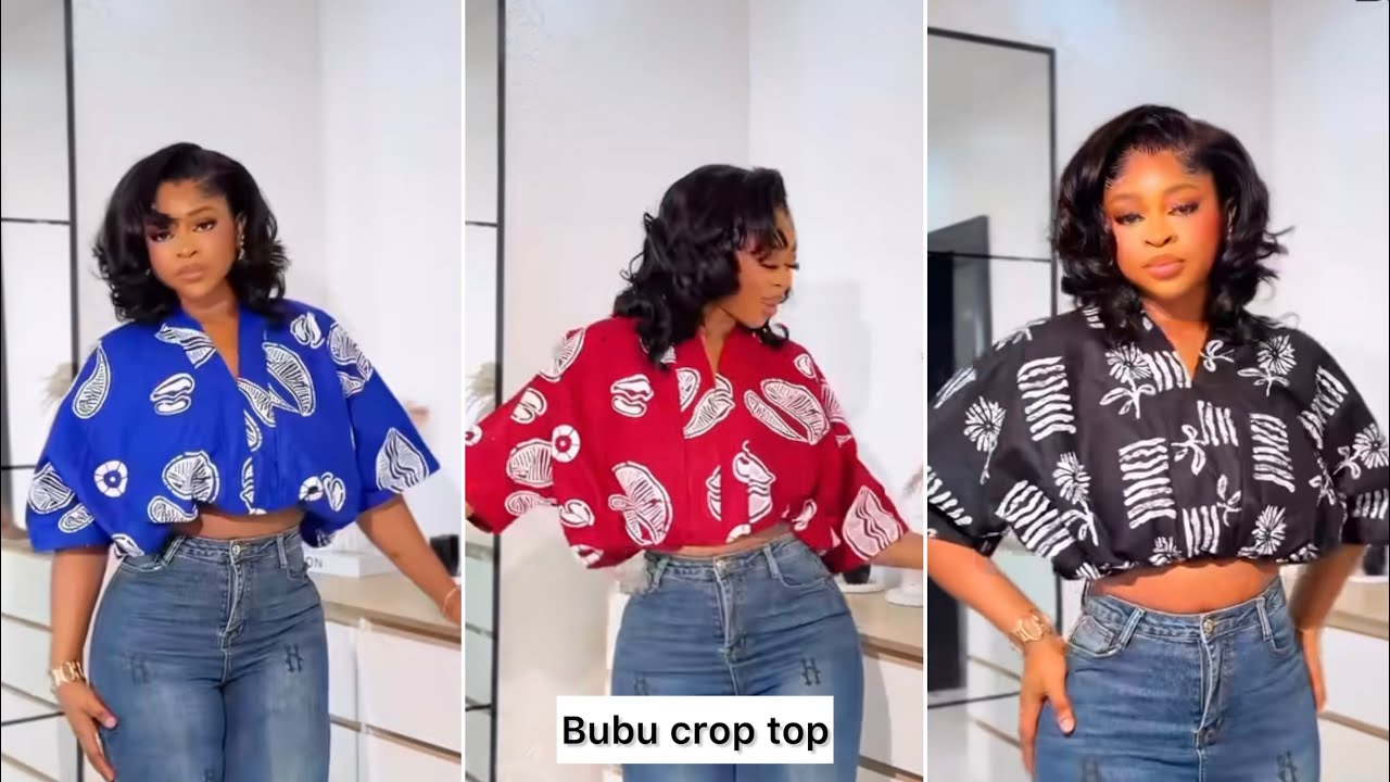 How to cut and sew a Bubu crop top with collar|Easy tutorial 