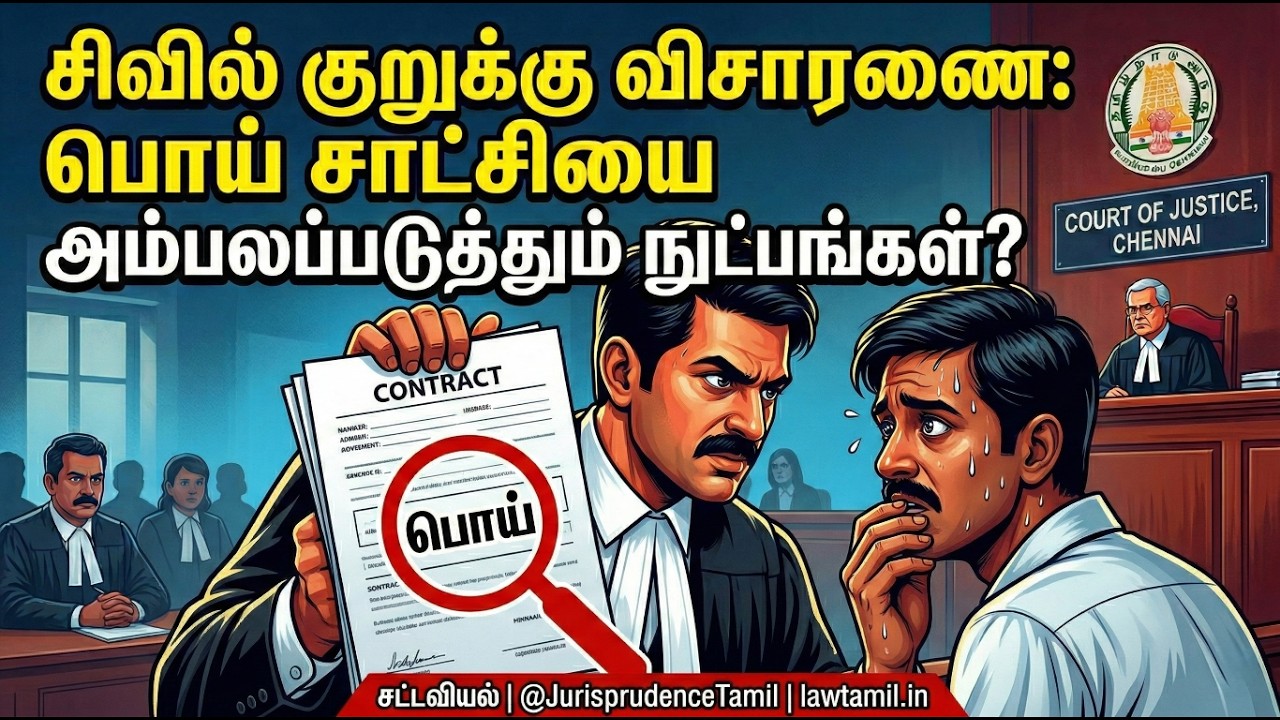 சிவில் குறுக்கு விசாரணை: பொய் சாட்சியை அம்பலப்படுத்தும் நுட்பங்கள் | Order 18 Rule 4 CPC Explained