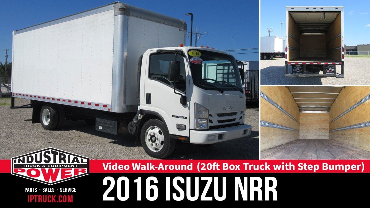 Straight Truck | 2016 Isuzu NRR 20ft Box Truck with Step Bumper