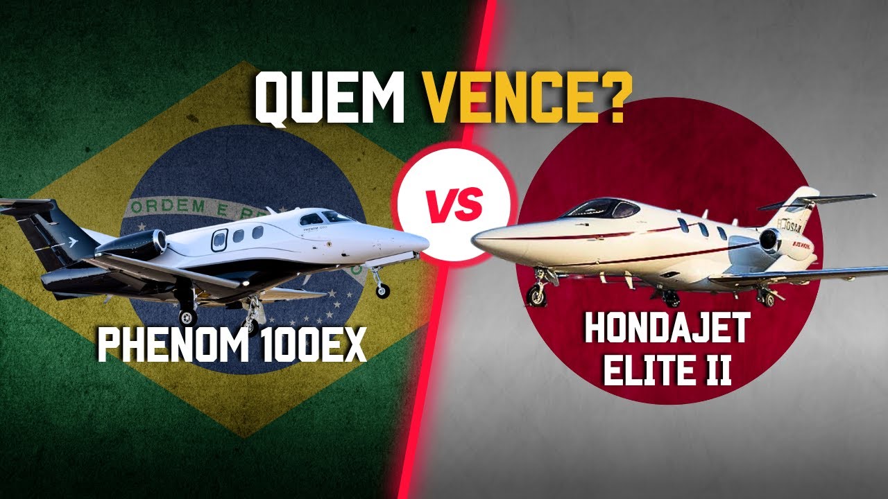 Phenom 100EX vs HondaJet Elite II — qual o MELHOR jato leve do mundo?