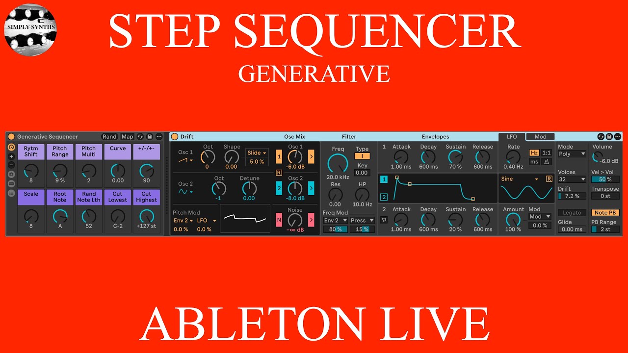Ableton Live 12 - How to Build a Generative MIDI Step Sequencer