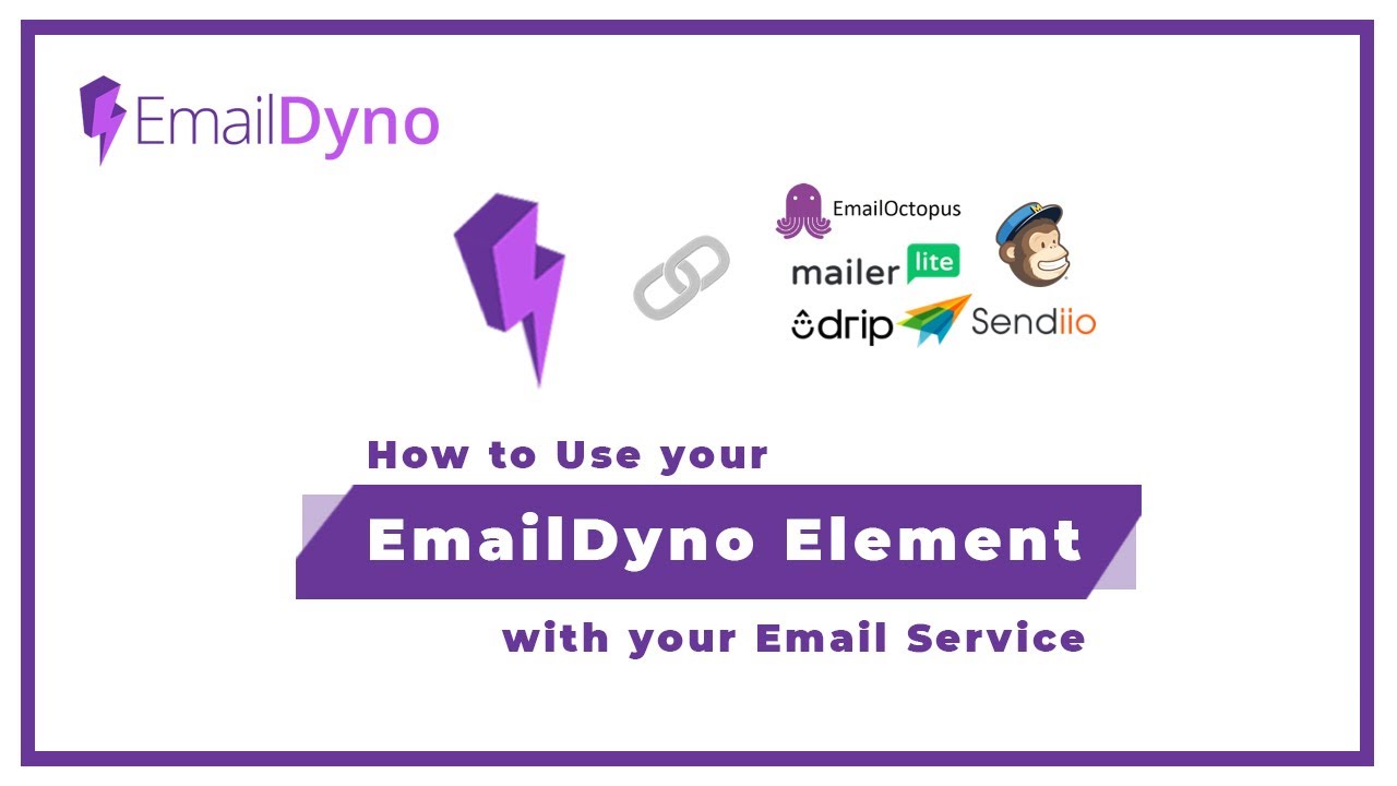 How to use your EmailDyno Element with your email service