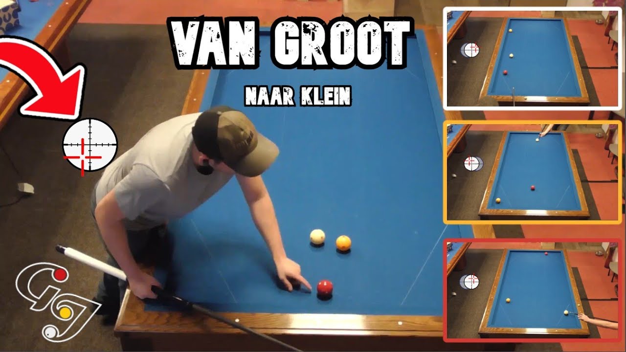 VAN GROOT NAAR KLEIN, MAAR! | GEDACHTEGANG + BAL-INDICATOR |⚪🟡🟠 Hoe  Beter Leren Carambole Biljarten