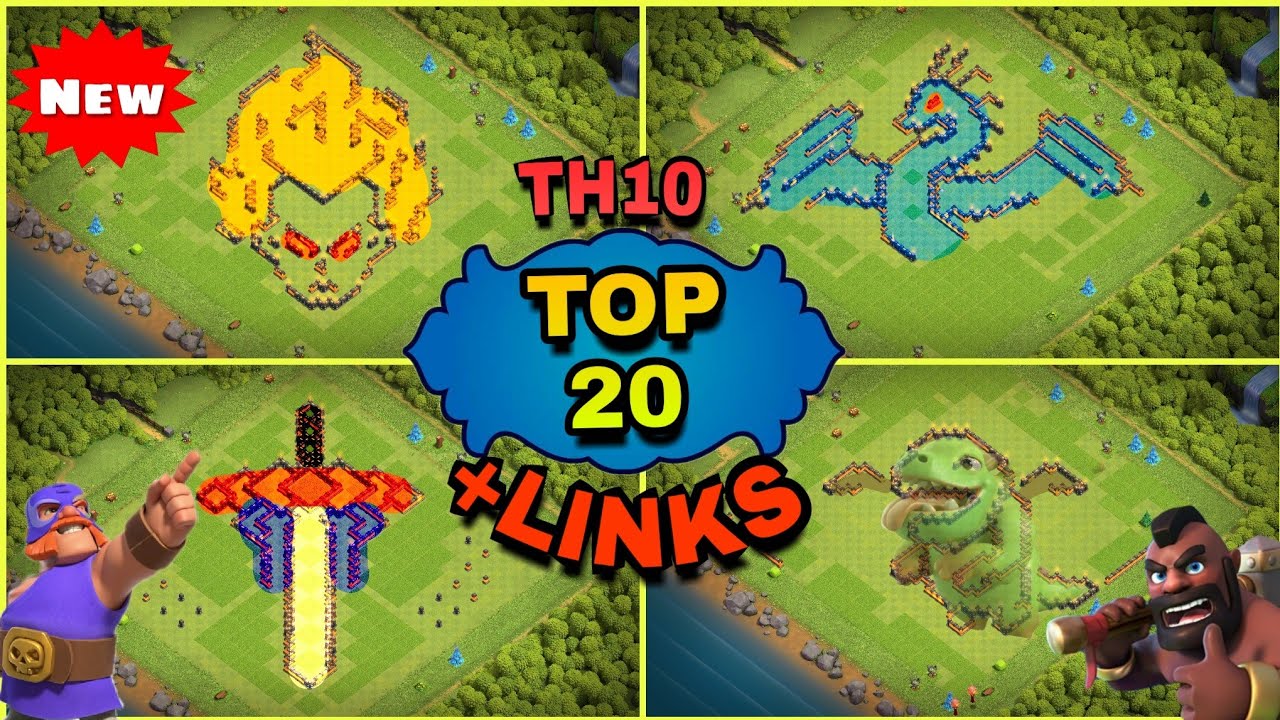 LEGENDS TOP 20 FUNNY BASES || TH10 BASE + LINKS (TOWN HALL 10) || CLASH OF CLAN 2020