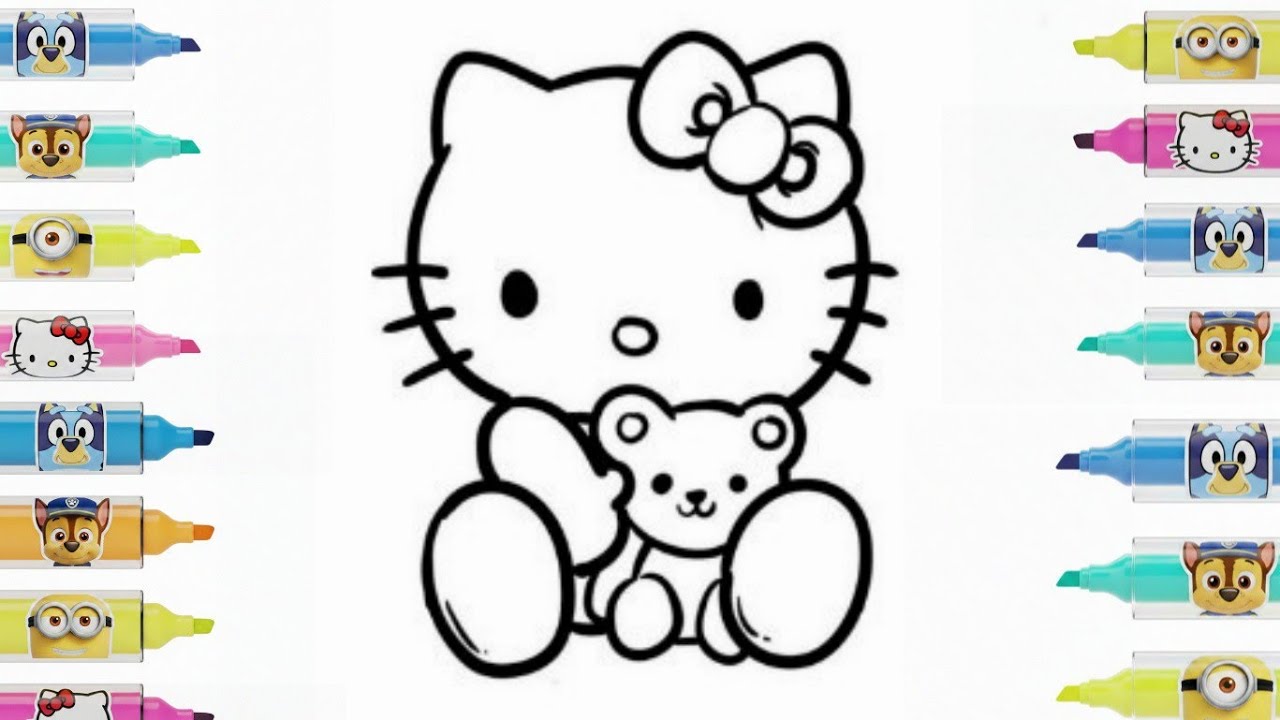 How to Draw Hello Kitty | Step by Step Drawing for Kids