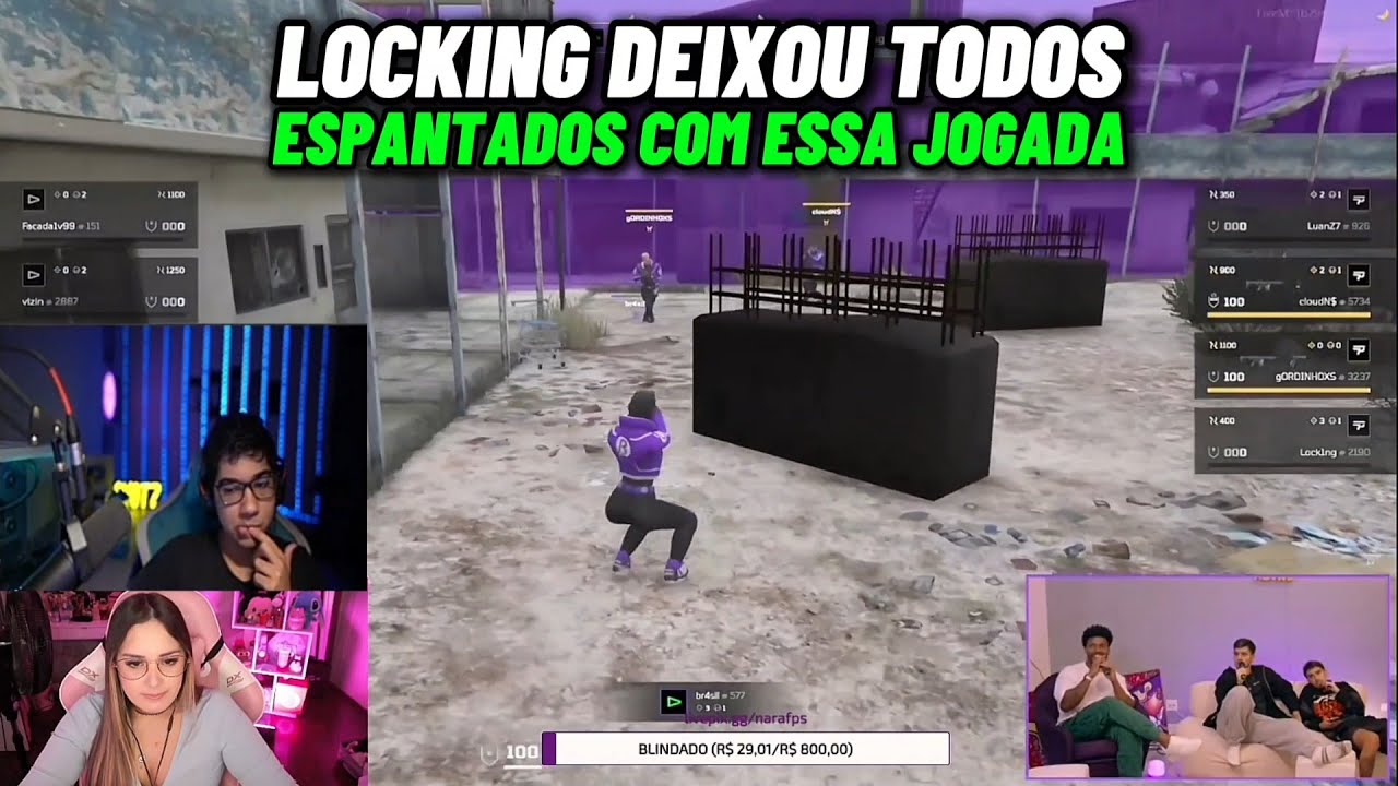 REAÇÃO DA NARA E OVOTZ COM LOCKING DEIXANDO CORINGA GABE E TODOS ESPANTADOS NA FINAL LOUD VS PAIN