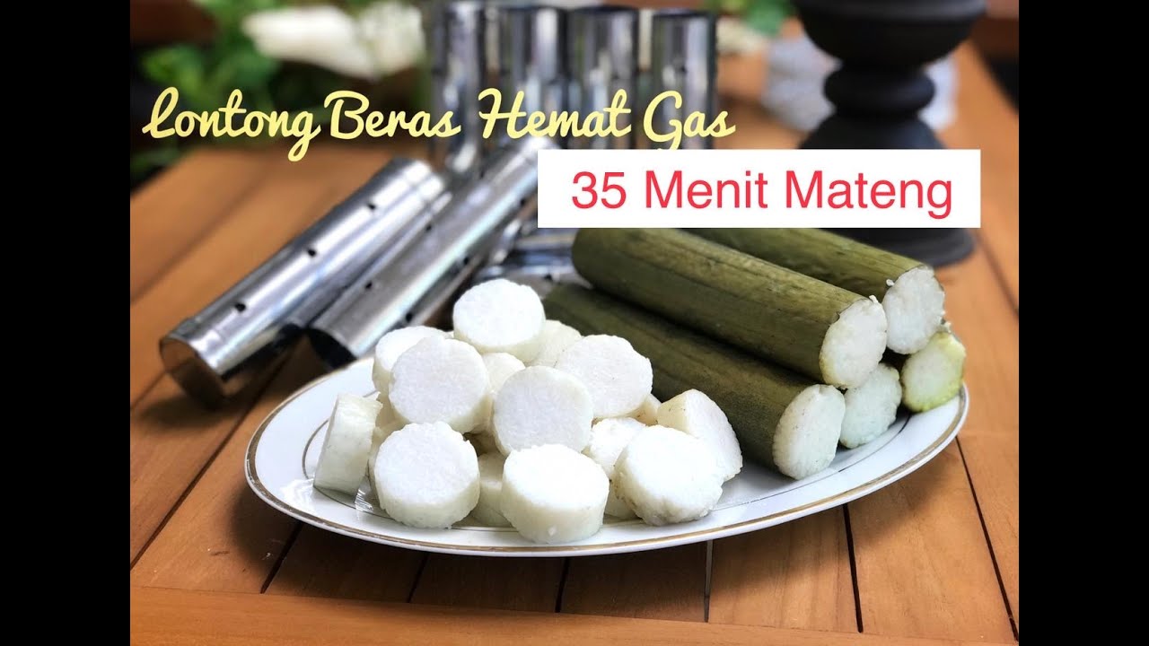 Lontong Daun Dari Beras Mateng Sempurna hanya 35 Menit ! Hemat Gas