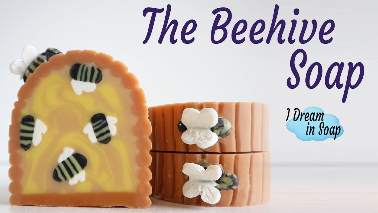 How to make The Beehive cold process soap, cold process soap dough embeds ~ UK cosmetic law CPSR