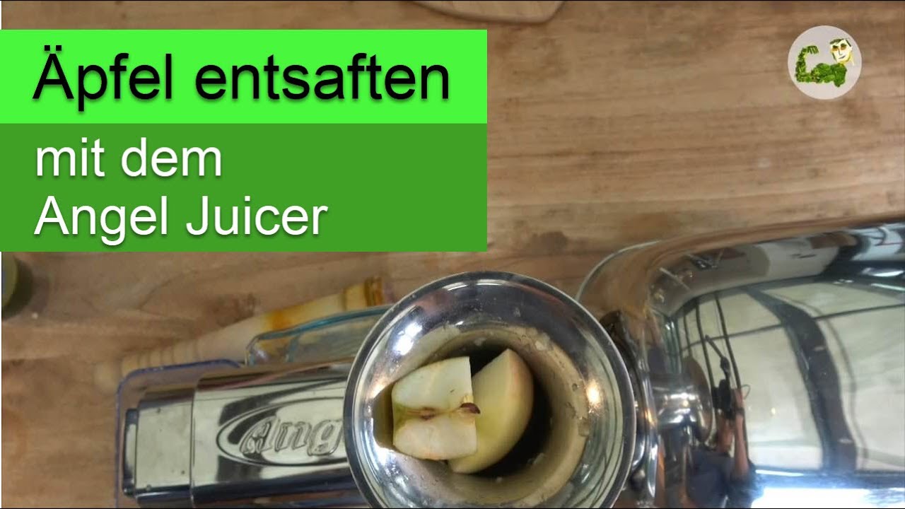 Apfelsaft mit dem Angel Juicer herstellen