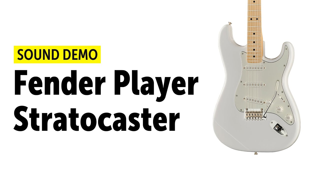 Fender Player Stratocaster - Sound Demo (no talking)