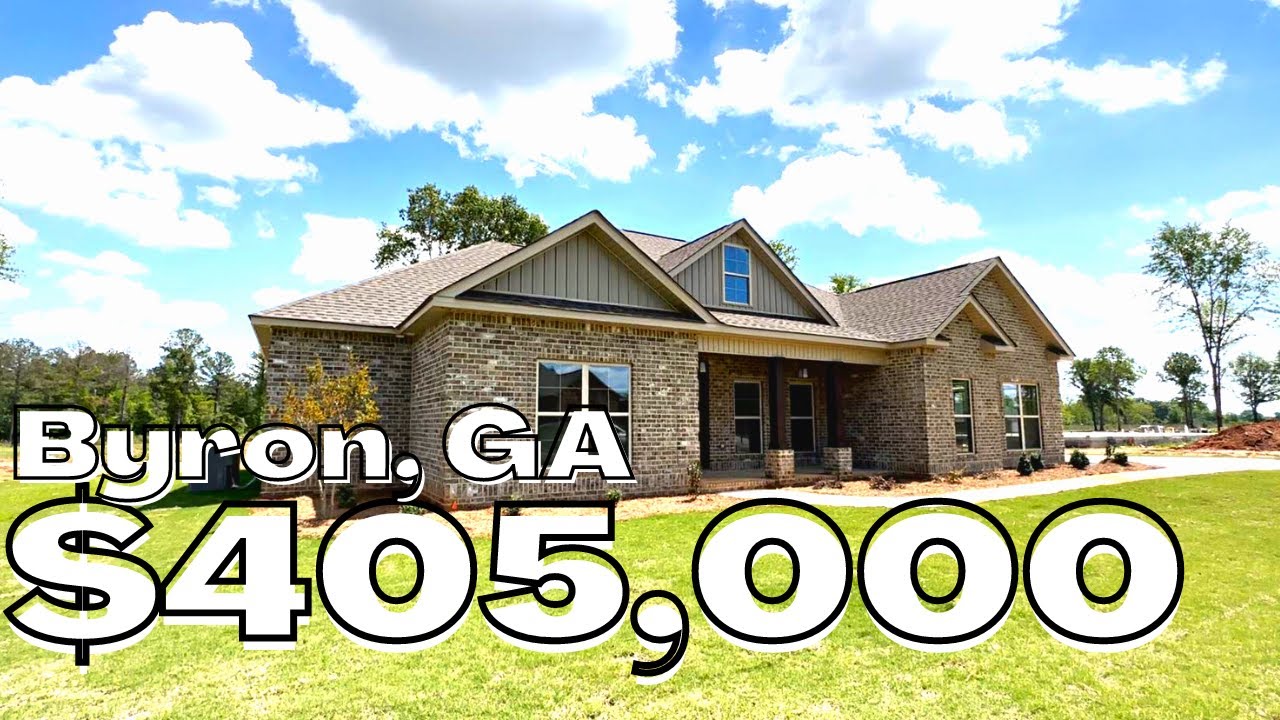 Exclusive First Look: $405,000 New Construction Home in Byron Georgia!