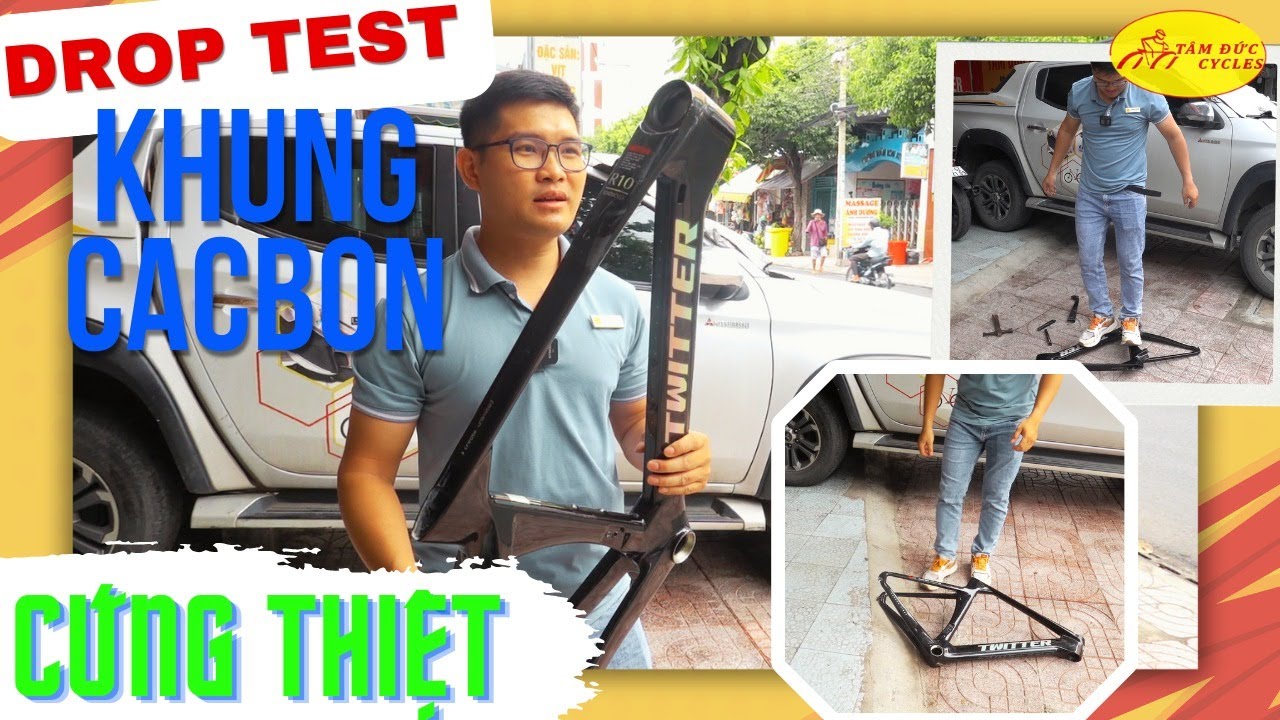 Test khung carbon xe đạp Twitter giá rẻ xem có như lời đồn trên diễn đàn @tamduccycles