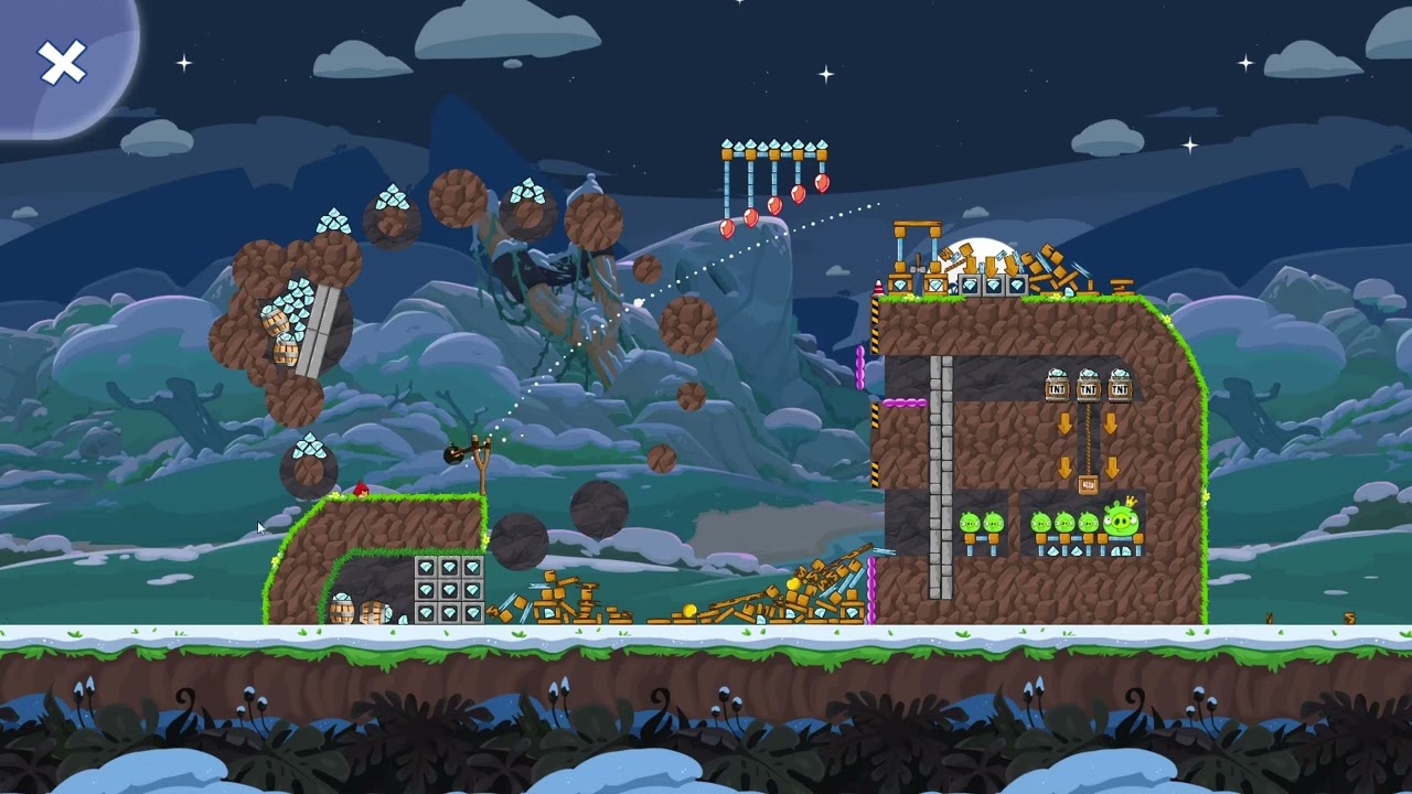 Angry Birds Friends Level 8 Tournament 1698 three stars NO POWER-UP walkthrough 2026-02-11