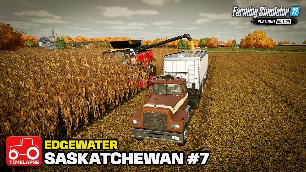 FINISHING OFF THE HARVEST!! [Edgewater Saskatchewan] FS22 Timelapse # 7