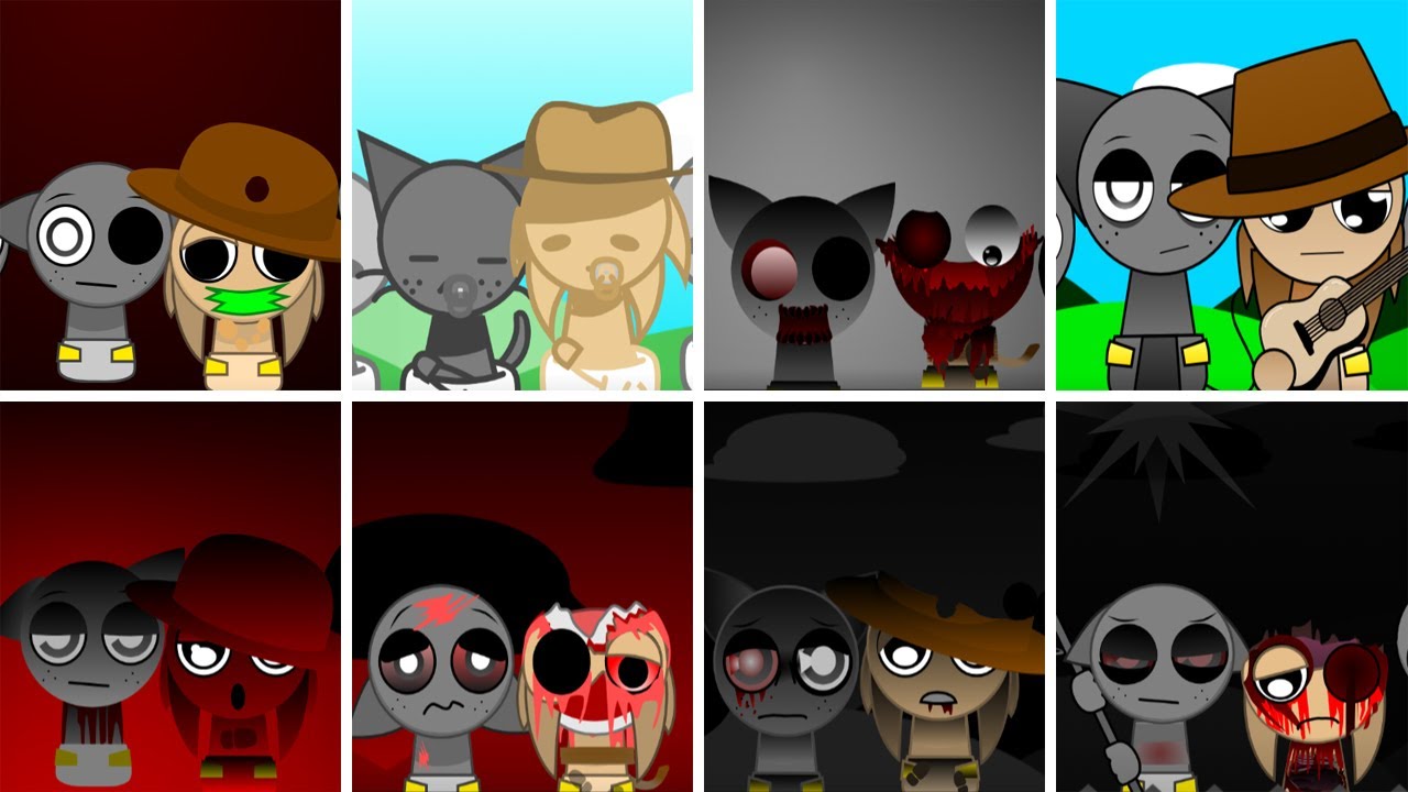 Incredibox - Sprunki but ONLY GRAY and TUNNER in ALL Babies Mods