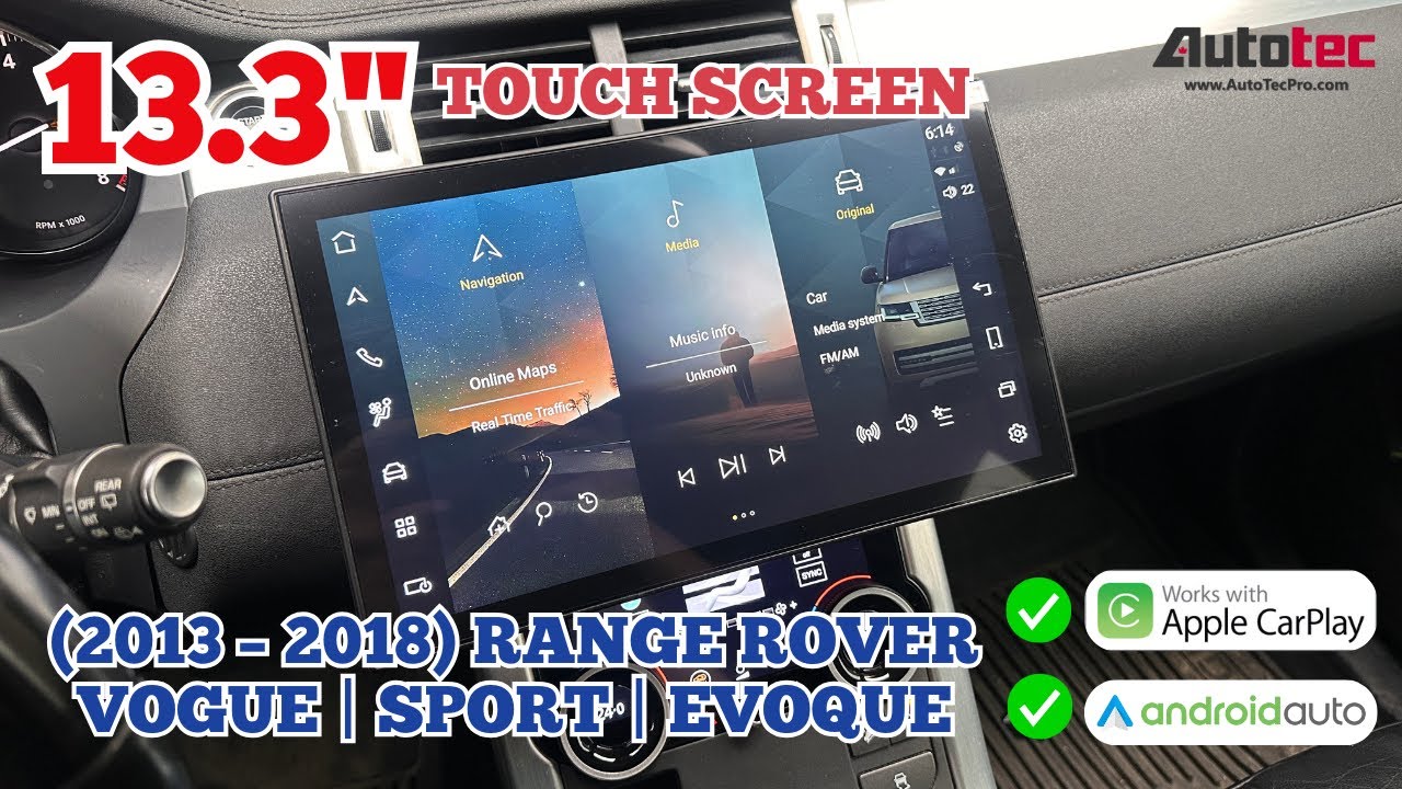 Land Rover Range Rover Vogue | Sport | Evoque (2013 – 2018) 13.3″ HD IPS Touch-Screen GPS & Carplay