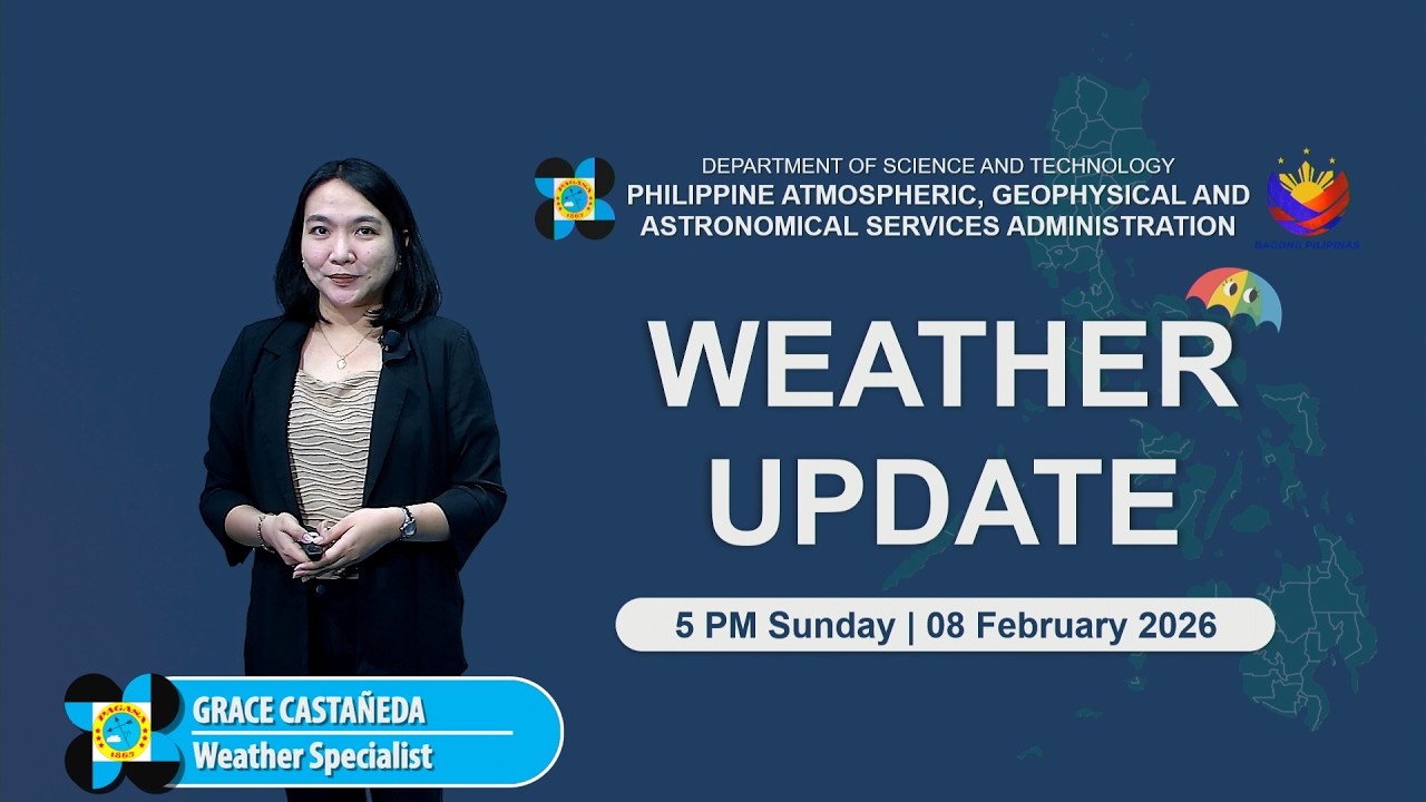 Public Weather Forecast issued at 5 PM | February 8, 2026 - Sunday