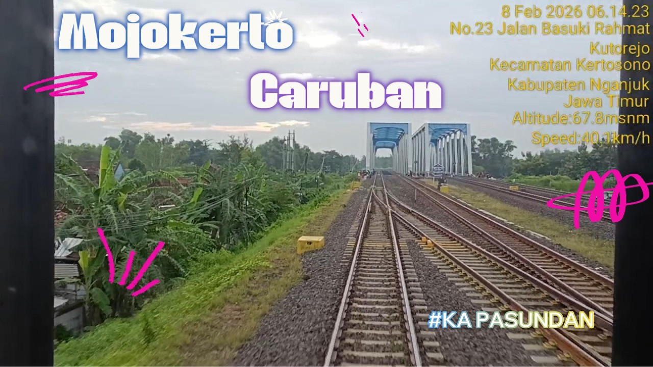 Surabaya-Bandung selama 14 jam Dengan KA Pasundan | Part 2 Mojokerto - Caruban