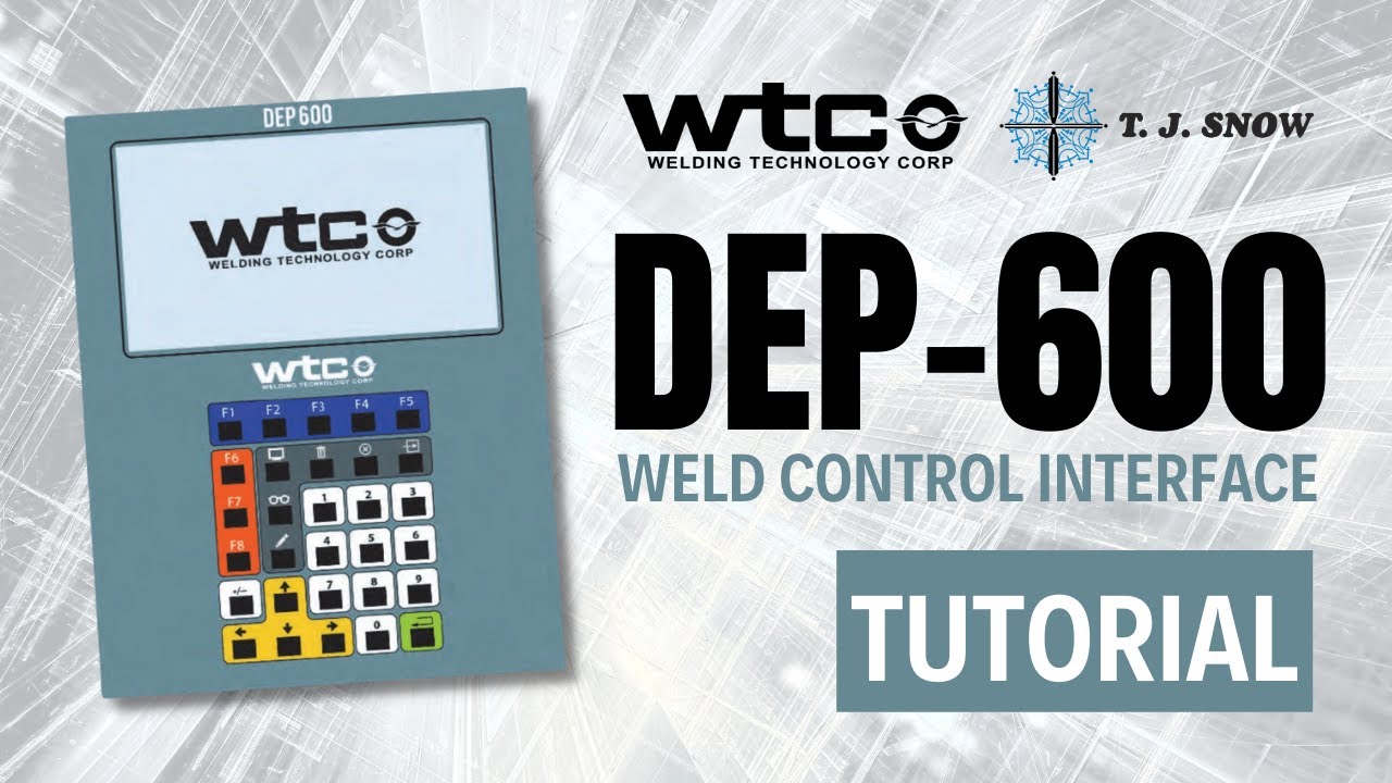 WTC DEP-600 Set-Up & Tutorial | Weld Control Interface