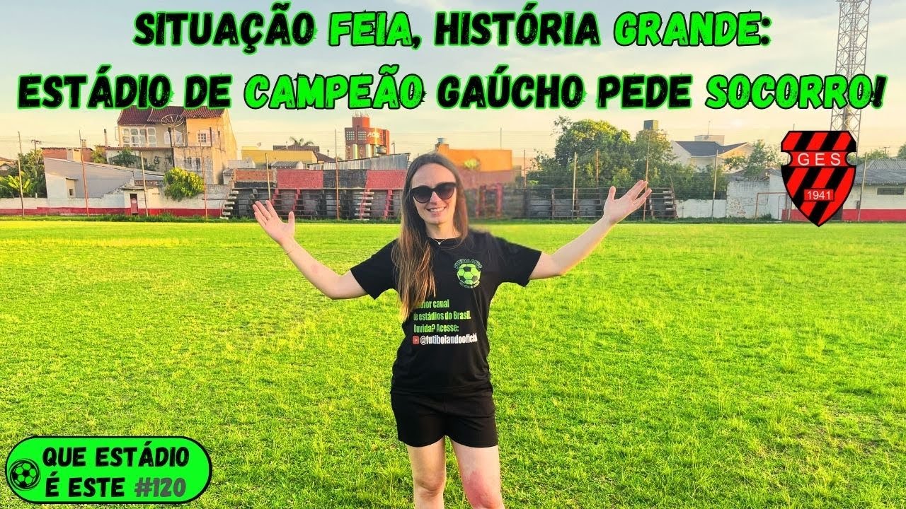 O MALTRATADO ESTÁDIO de FUTEBOL de  um CLUBE CAMPEÃO GAÚCHO!