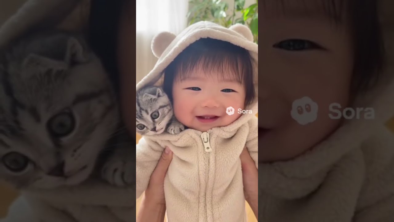 【総集編】赤ちゃんと猫の365日。種を超えた友情に涙が止まらない… | Baby and Cat’s First Year Memories