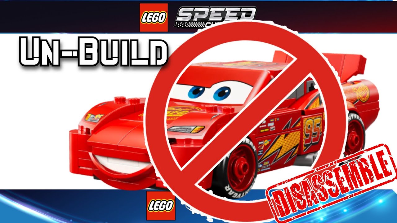 DESTROYING Lightning McQueen build LEGO Speed Champion 77255 ASMR