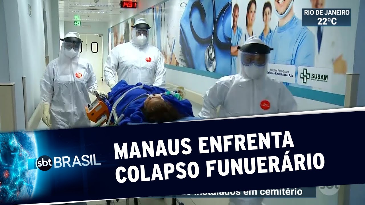 Além de hospitais cheios, Manaus agora sofre colapso no serviço funerário | SBT Brasil (21/04/20)