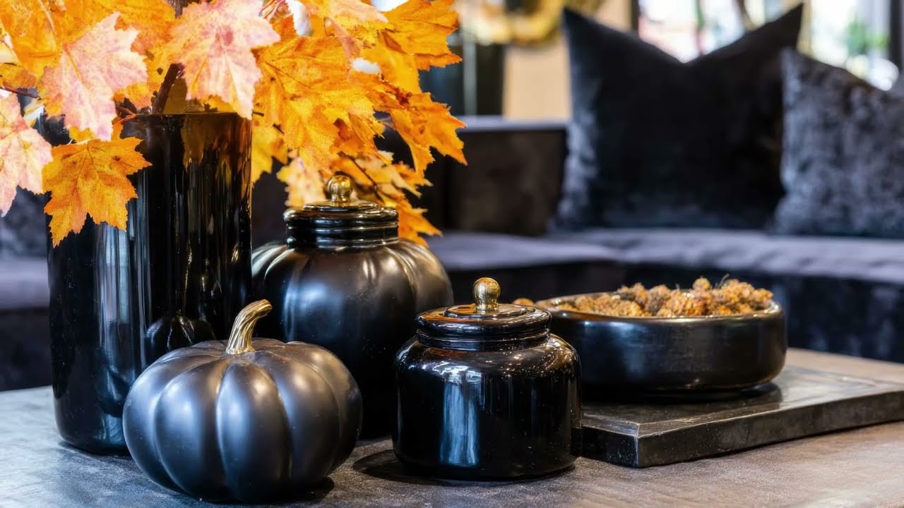 Black Elegance Luxury Fall Decor 2025 | Old Money Inspired Home Styling For Autumn Sophistication