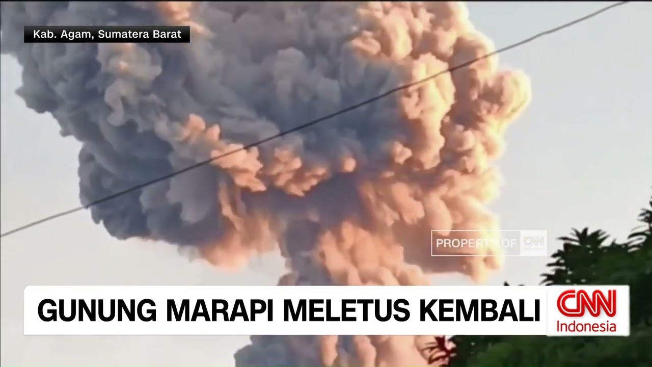 Gunung Marapi Meletus Kembali
