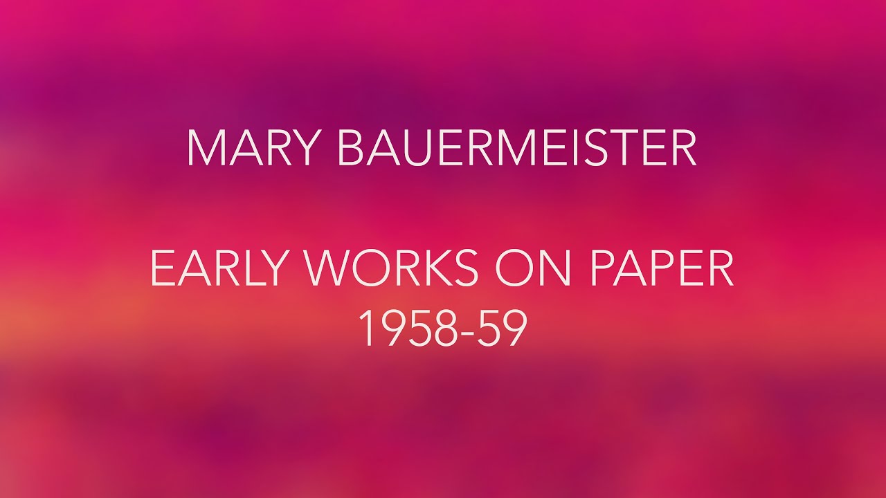 Mary Bauermeister - early works on paper - video animation