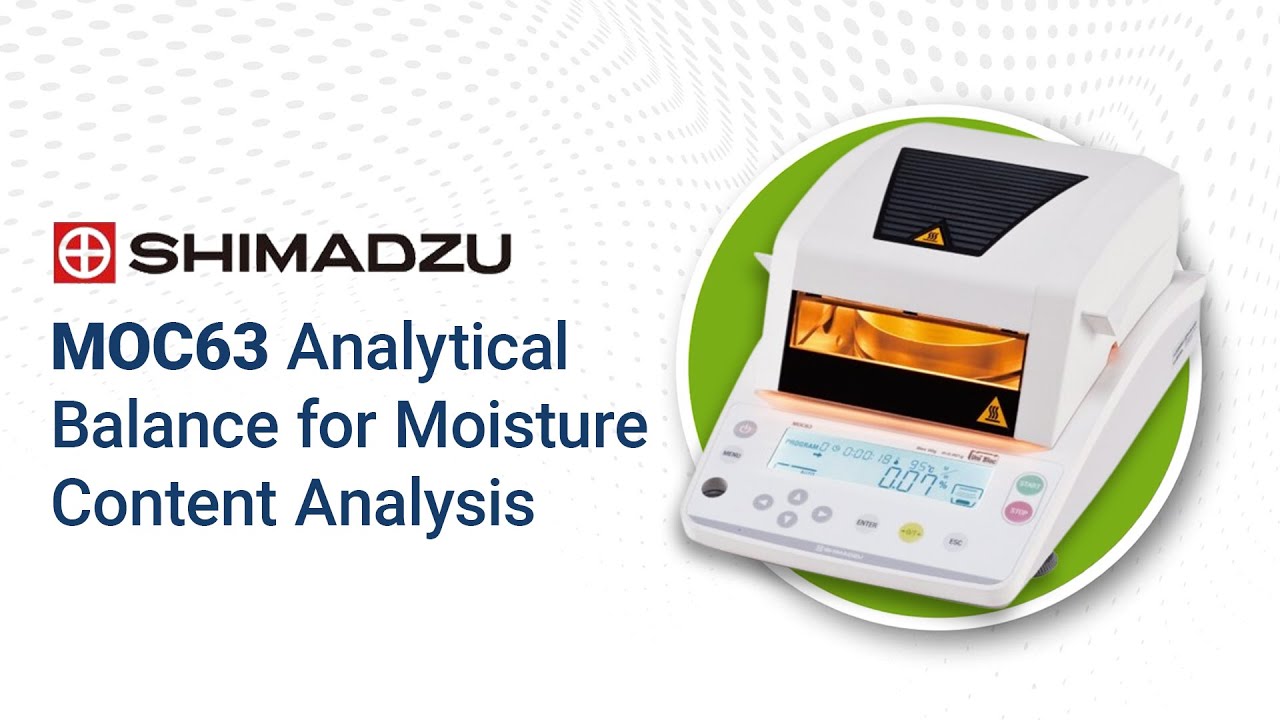 Shimadzu MOC63 Analytical Balance for Moisture Content Analysis