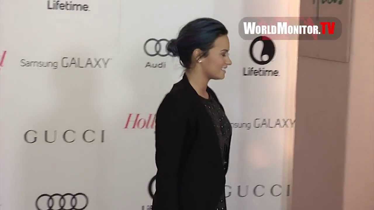 Demi Lovato, Nikki Reed arrive at 2013 THR's Women in Entertainment Breakfast