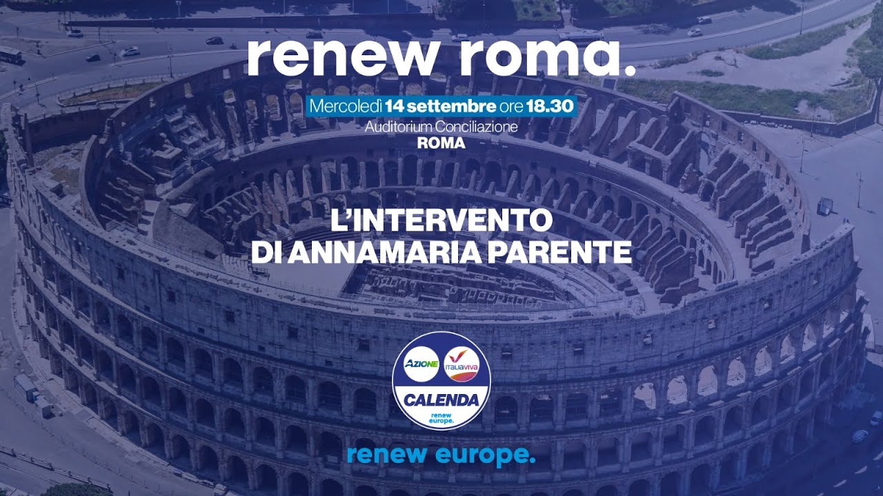 Renew Europe - Roma | L'intervento di Annamaria Parente