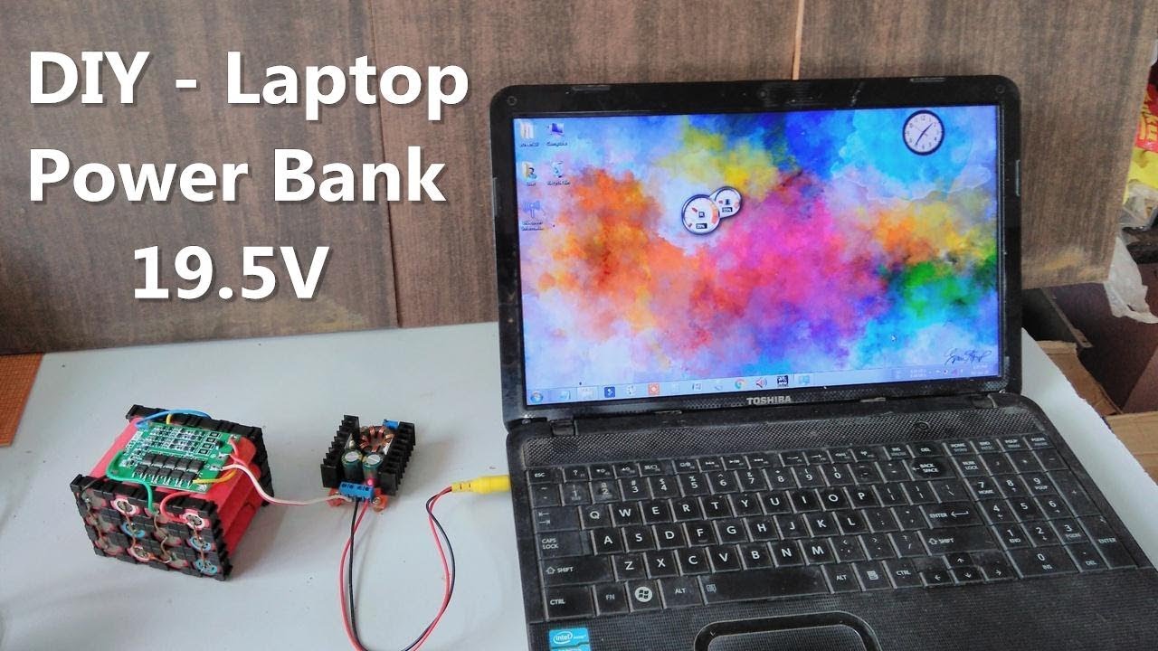 Make a 19v Laptop Power Bank Using 4S 16.8v Li-ion Battery Pack & DC boost converter | POWER GEN