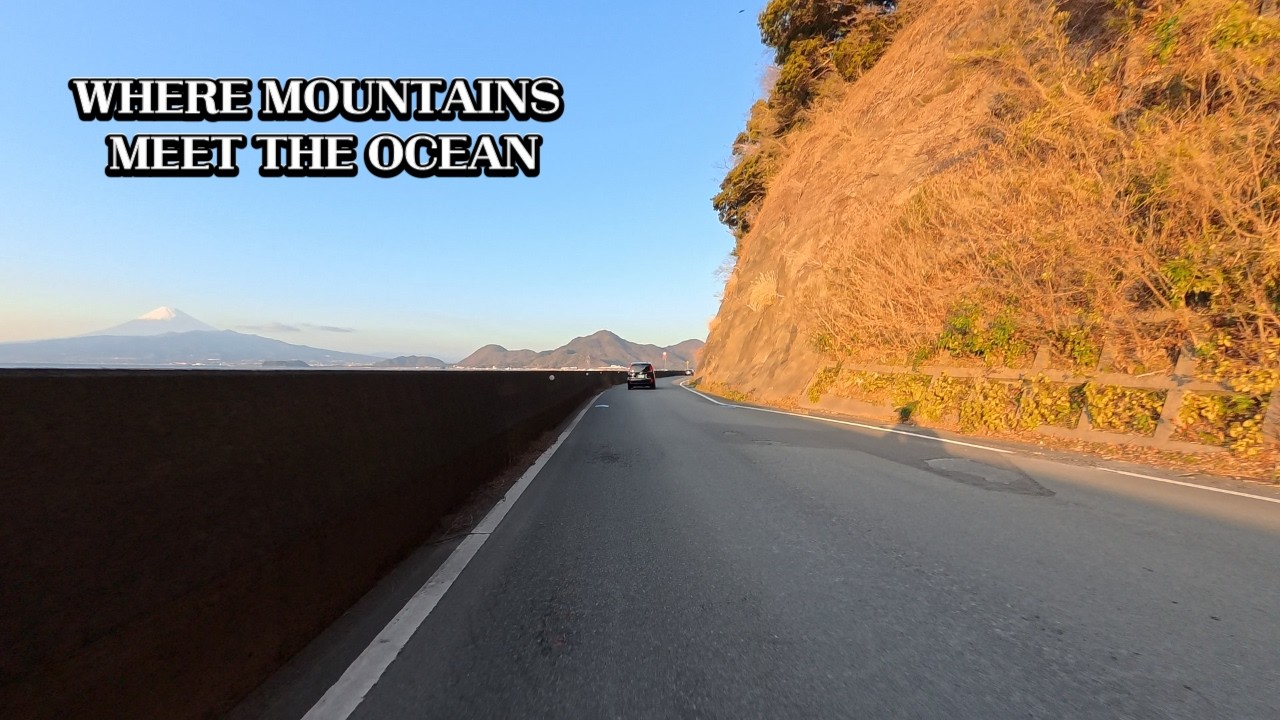 4K Japan Scenic Ride | Quiet Descent from Mountains to Ocean Izu/真城峠～口野