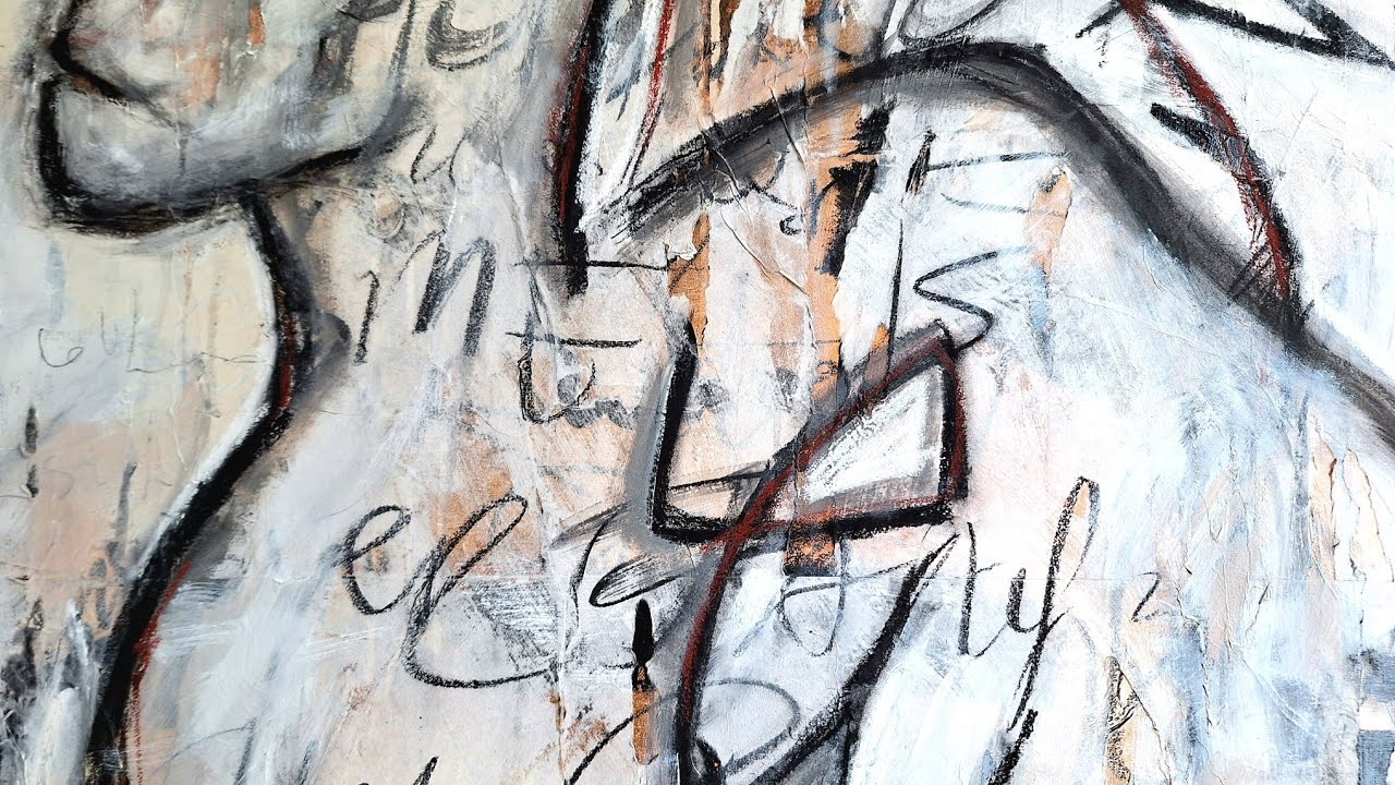 Abstract Acrylic Painting #35: Step by Step EXPLAINING Using ricepaper