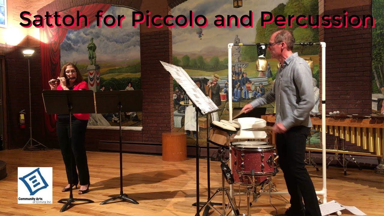 Sattoh for Piccolo and Percussion by Katsutoshi Nagasawa Performed by Roan Duo at CAE 26May18