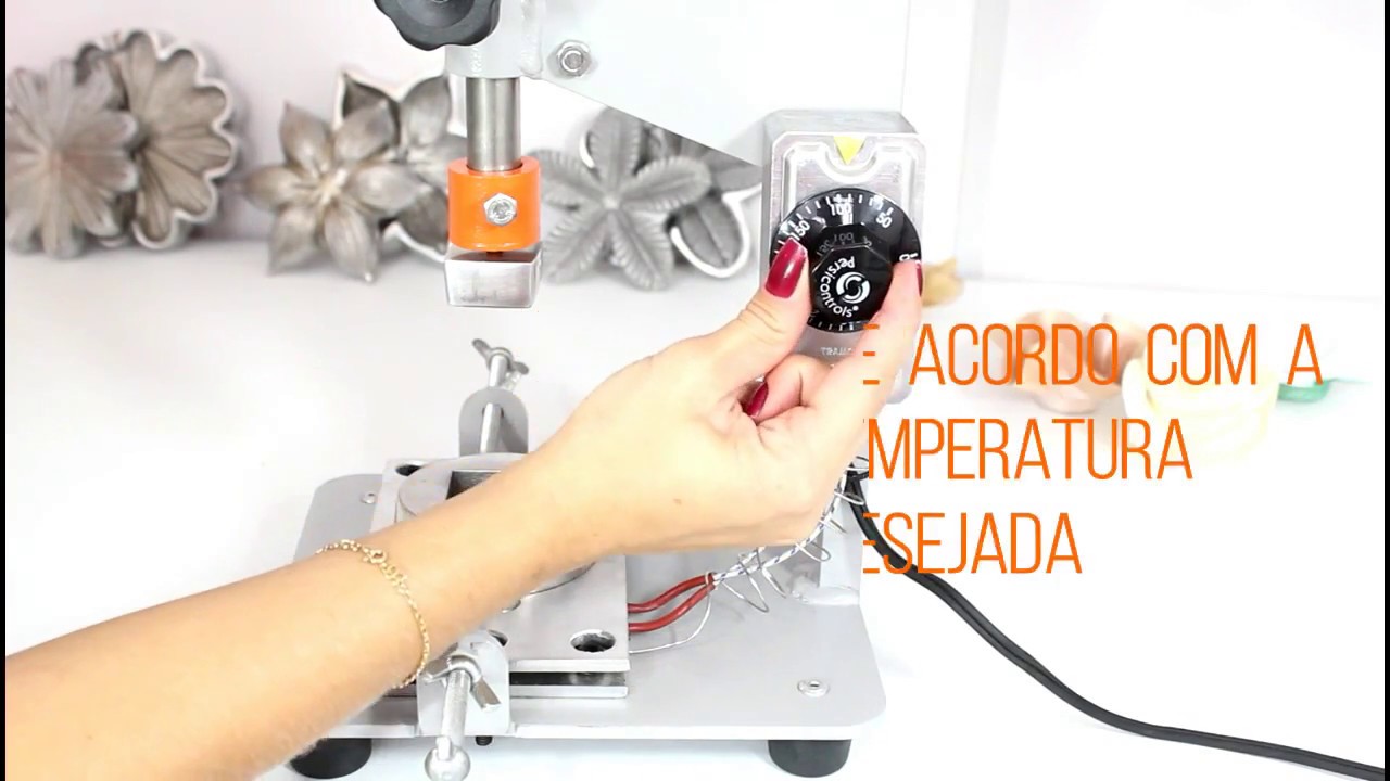 Máquina de Golfrar Forminhas Manual sem Pedal Extenso Máquinas