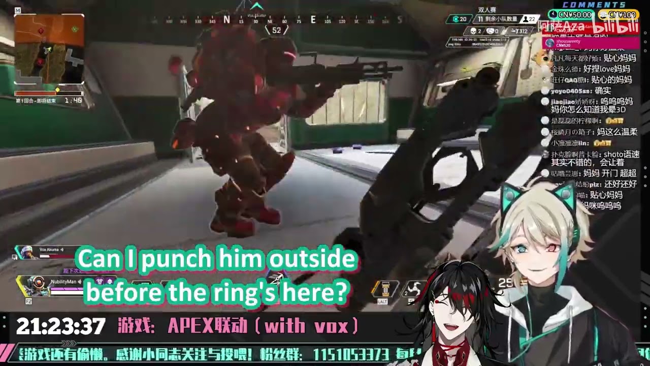 [ENG SUB] Just Aza trying his best to keep AFK Vox alive for 5+ mins [NIJISANJI/VirtuaReal]
