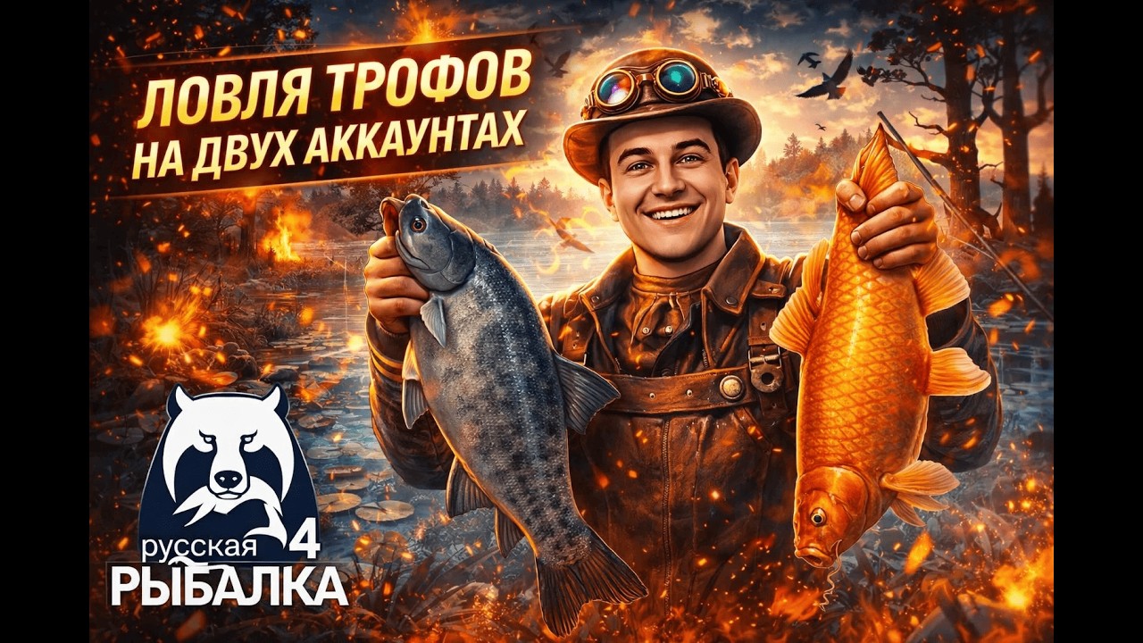 Ловим трофеев на двух аккаунтах!