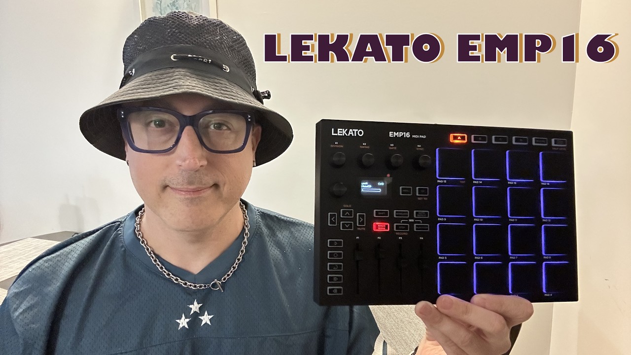 Lekato EMP16 Wireless MIDI Pad Controller