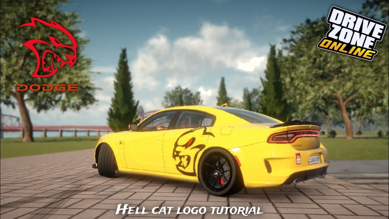 Dodge HELLCAT logo tutorial in DRIVEZONE ONLINE - Abu SRT livery in DZO - Driverlaxh25