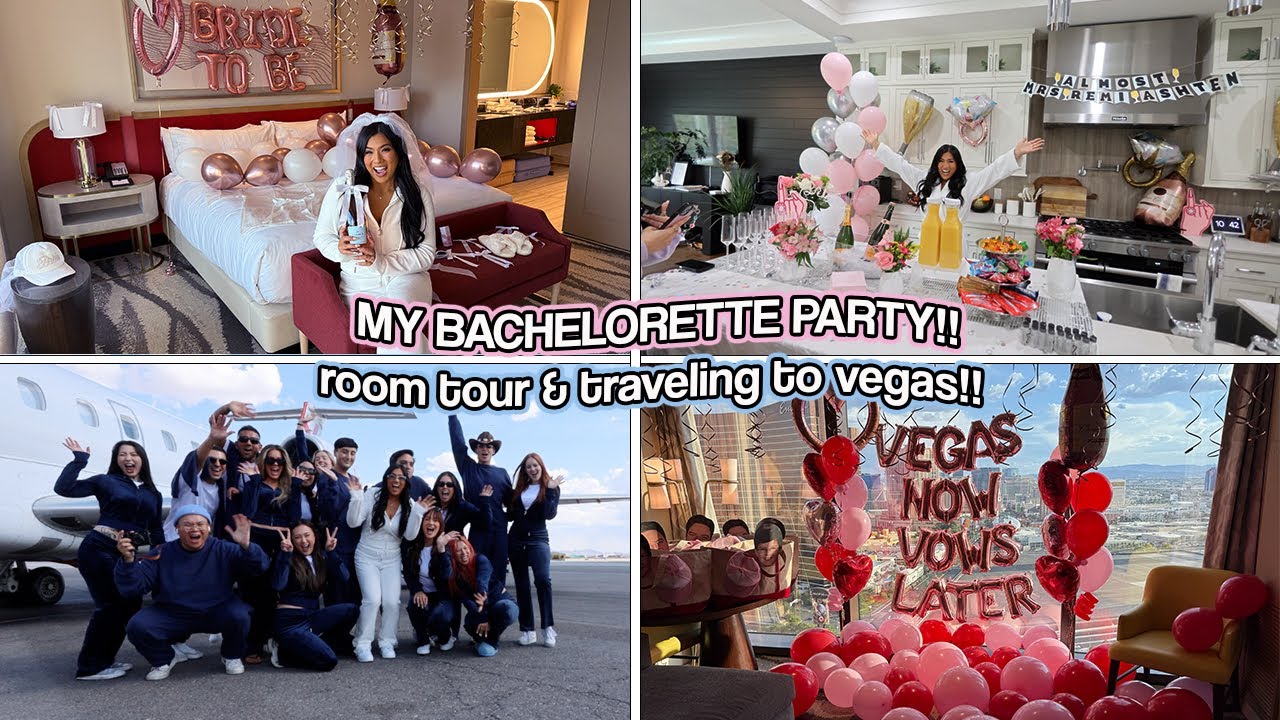 MY BACHELORETTE PARTY!!! Bach Room Tour & Flying To Vegas!!