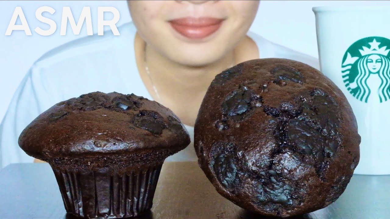 ASMR Starbucks Chocolate Muffin | Eating Sounds | No Talking | Ynah ASMR