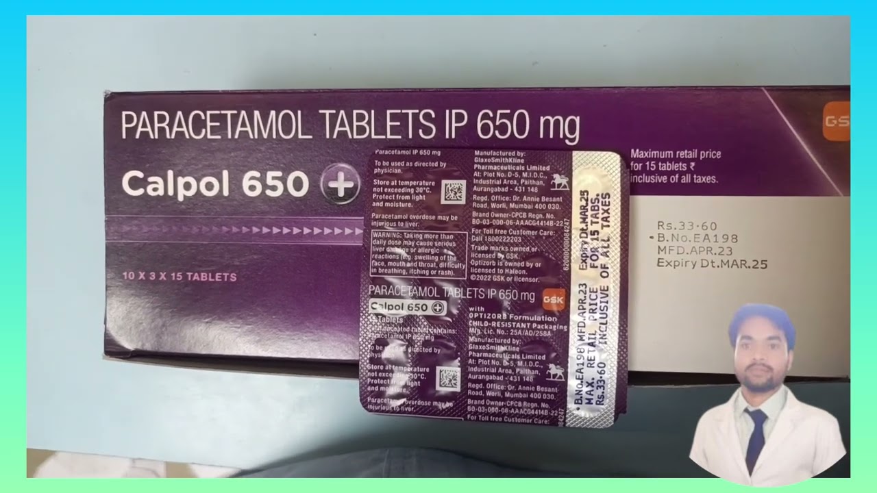 calpol 650mg , (paracetamol tablet 650mg)