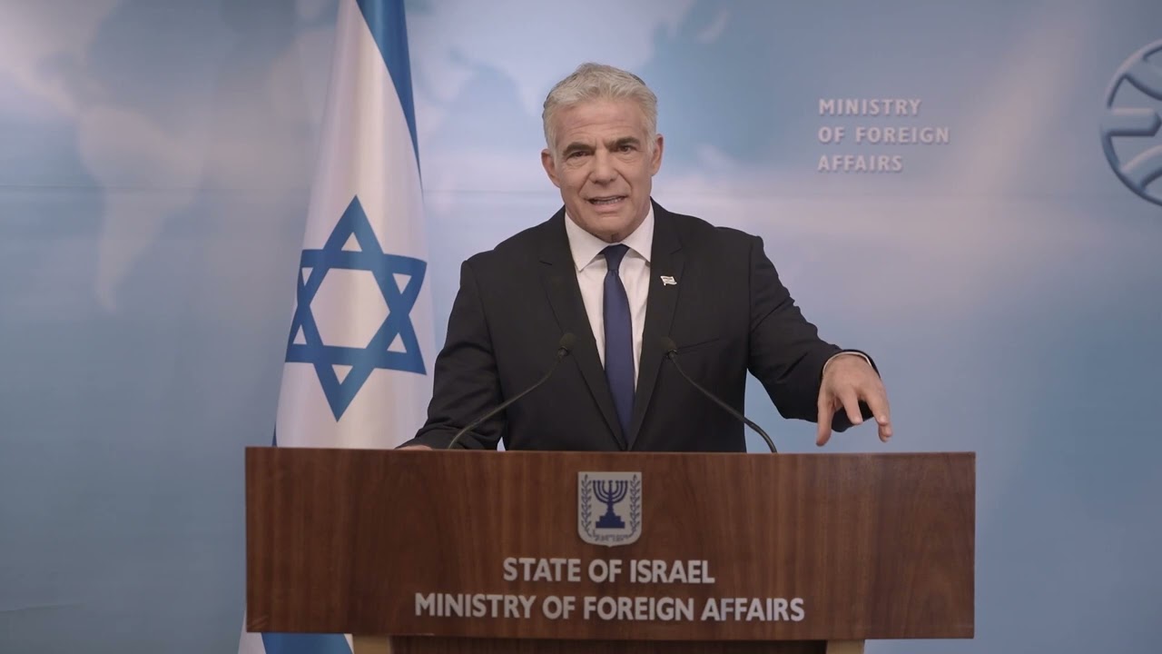 International Press Briefing with FM Yair Lapid